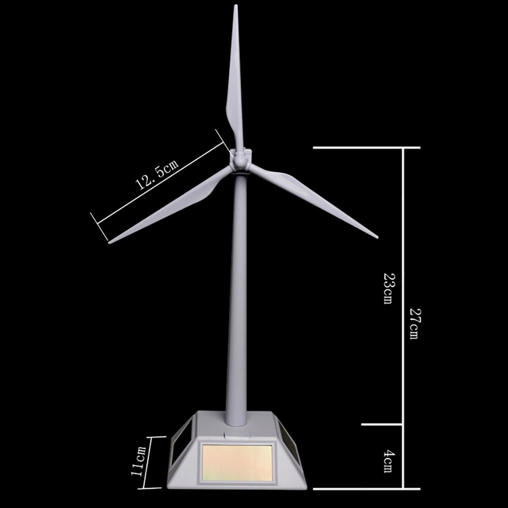 Kids Studenten Solar Windturbine Speelgoed DIY Solar Power Roterende Base Windmolen Windturbine Model Desktop Wetenschap Educatief Speelgoed