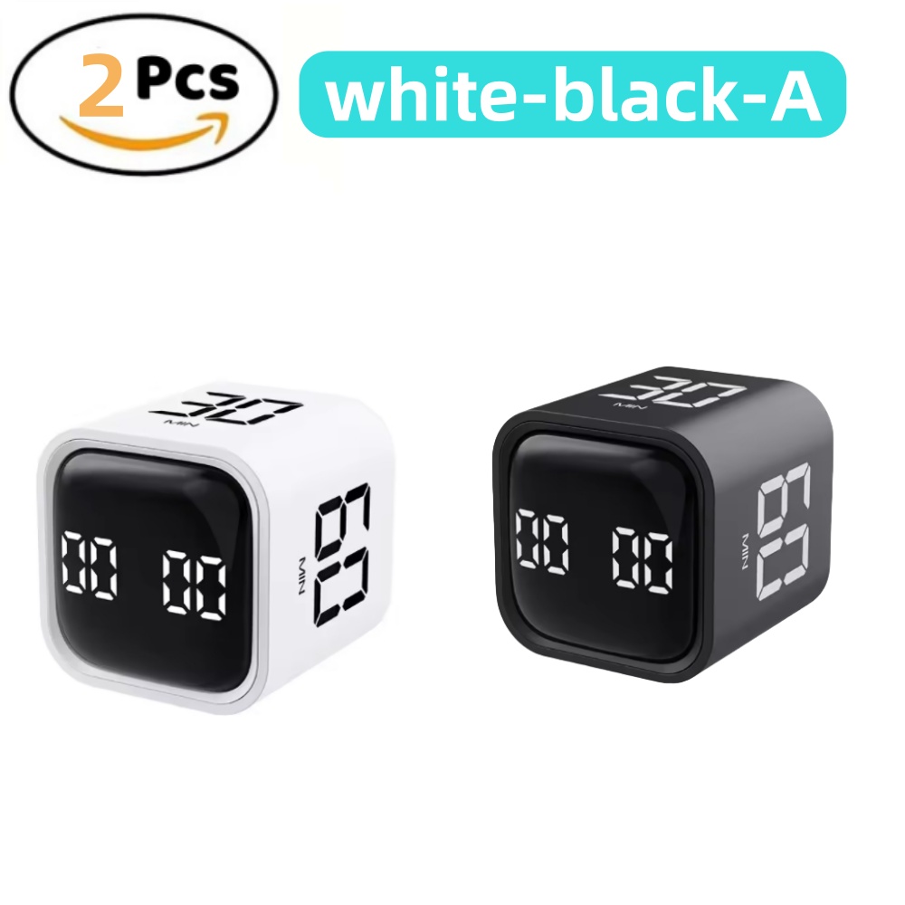 Pomodoro Timer Silent Flip Timer - Digital Visual Study Timer Clock,for Study&kitchen&Shower Cute Time Manager,5/10/25/50min: PURPLE