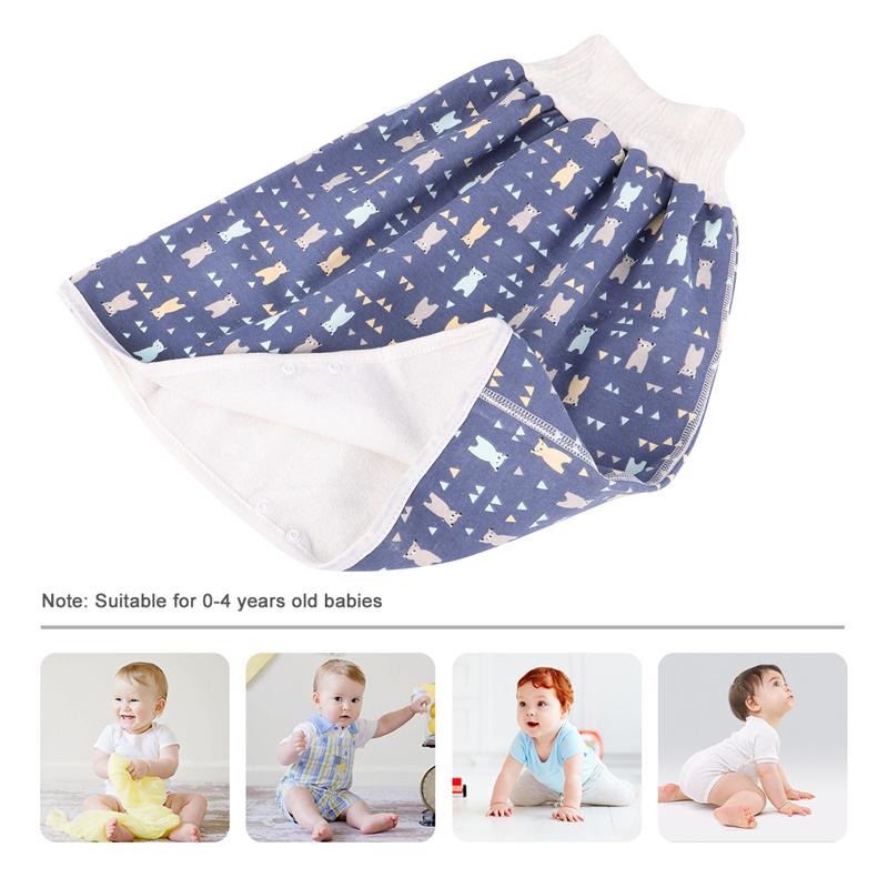 Toddler Cotton Training Pants Cloth Diaper Skirts Washable Waterproof Reusable Potty Nappy Pants Toliet Diapers for Baby 0-4Y