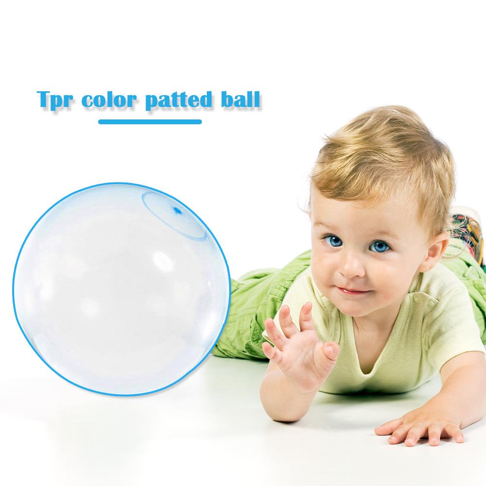 40cm/100cm Rubber Bubble Ball TPR Transparent Tear-Resistant Inflatable Ballon Toys Children Outdoor Play Water Games Ball