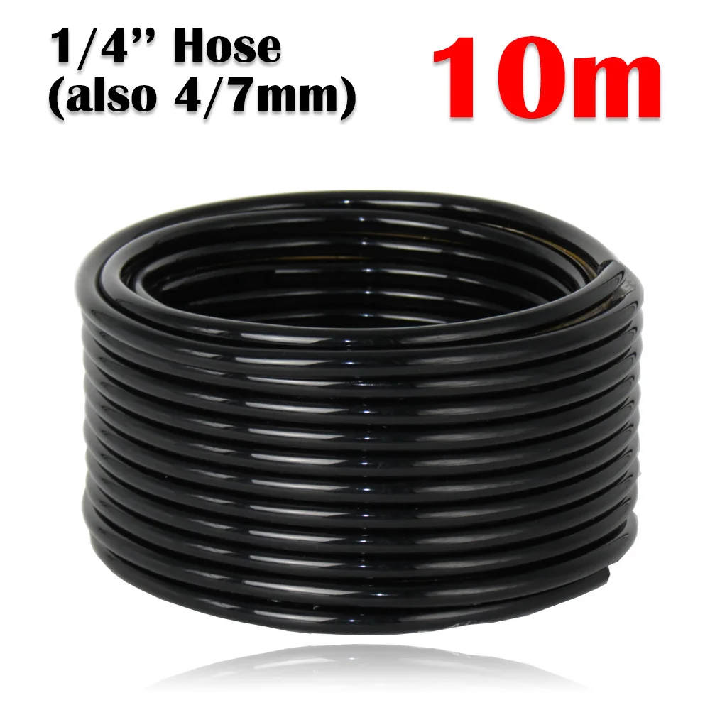 10-50m orange justerbare tågevandingssystem automatisk havevanding kølesæt 1/4 '' pvc hovedledningsslange have: Lavendel