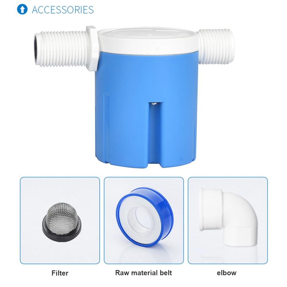 1/2" Built-in Automatic Water Level Control Valve Water Tank Float Valve for Swimming Pool Fish Tank Water Storage Tank