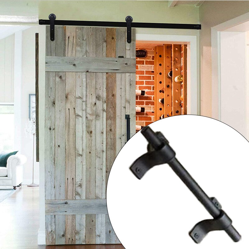 1Pcs Carbon Staal Staldeur Handvat Gate Handvat Pull Heavy Duty Houten Schuifdeuren Schuur Deur Pull Handvat Vintage Hardware