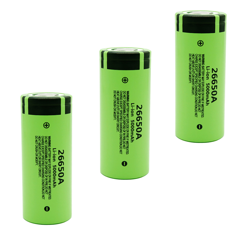 2022 26650A 3.7V 5000mAh battery high capacity rechargeable battery 26650 20A power battery lithium ion for toy flashlight