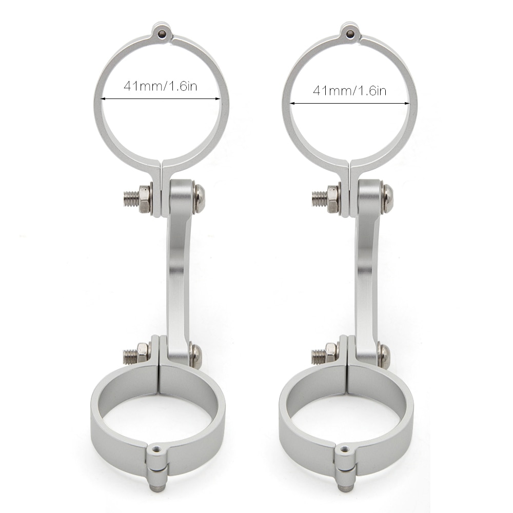 Universal Motorcycle Headlight Mount Bracket Headlamp Holder Clamp Adjustable 40MM 41MM 48MM 50MM 51MM
