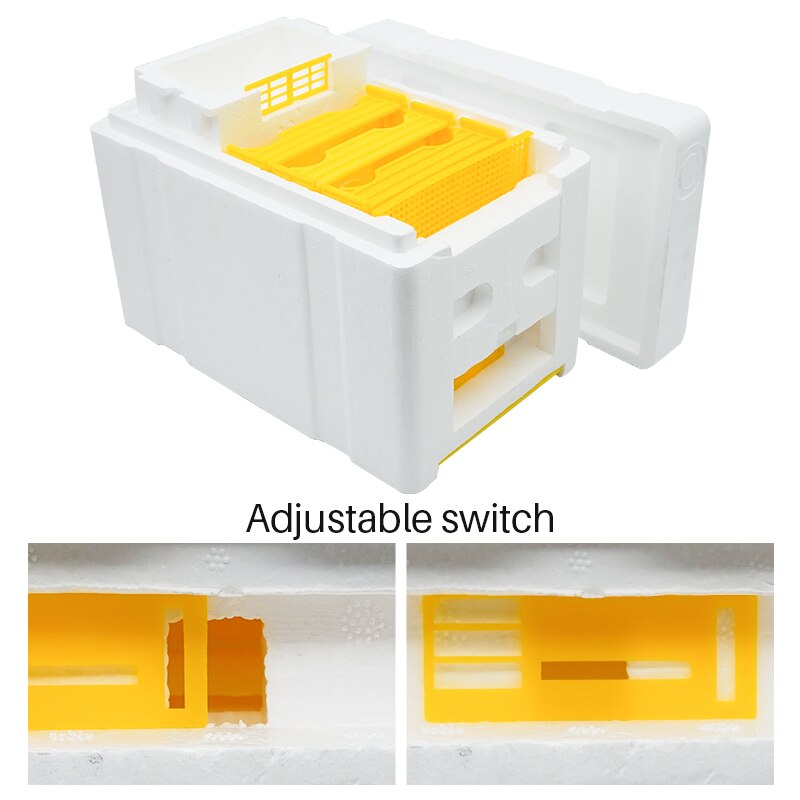 1 Set Beekeeping King BeeHive Tools Foam Beehives Nuc Harvest Pollination Box Beekeeper Bee Rearing Mating Hive Box Apiculture: Default Title
