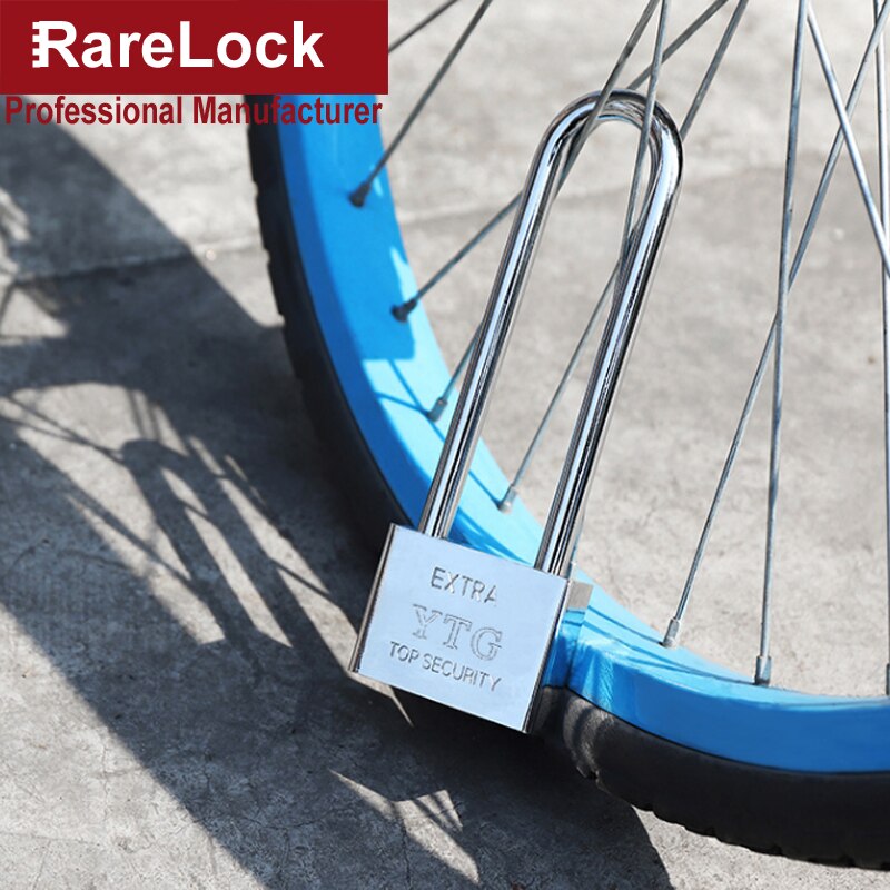 Long Handle Padlock Key Lock 30-70mm for Garden Gate Warehouse Bicycle Cabinet Shop Door Office DIY Rarelock MS463 h