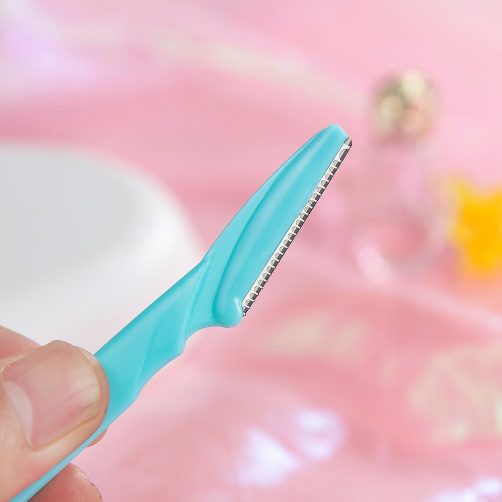 10pcs Eyebrow Trimmer Shaver Razor Eyebrow Shaping Tools Useful Facial Hair Remover Blades Cutter Makeup Shaver Makeup Tools