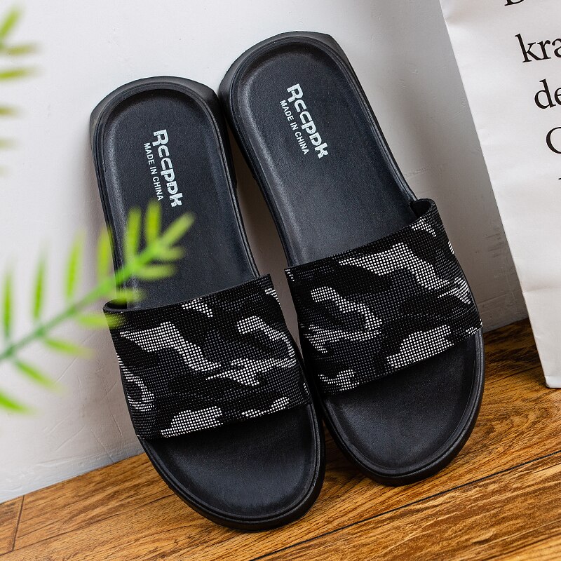 Sommerhus hjemmesko mænd camouflage indendørs mænd hjemmesko komfortable mænd hotel hjemmesko mærke herre værelse sko