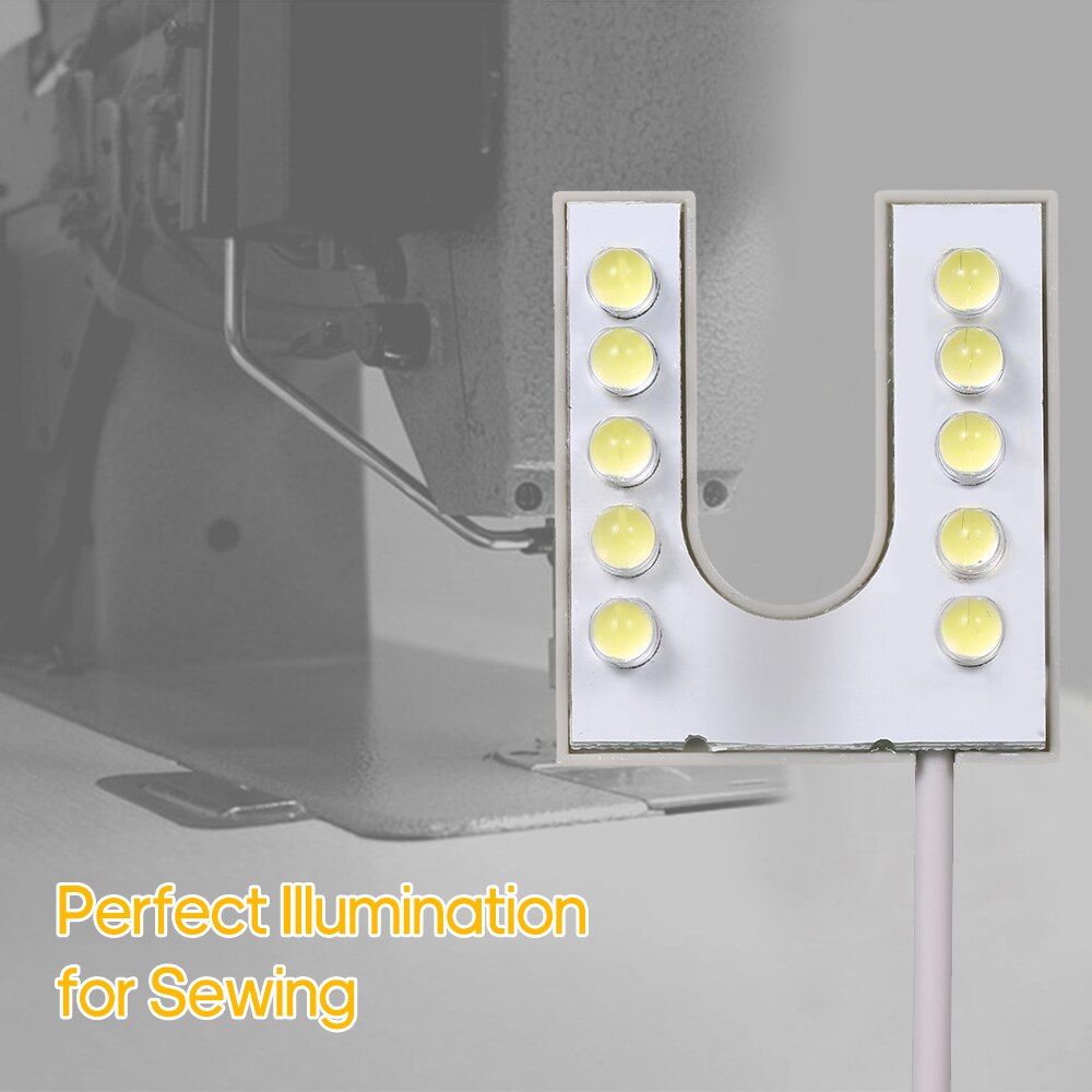 2W 10Led Lumineux Superbe Couture Vêtements Machine Légère Multifonctionnel Flexible Lampe de Travail lumière pour Établi Tour Perceuse
