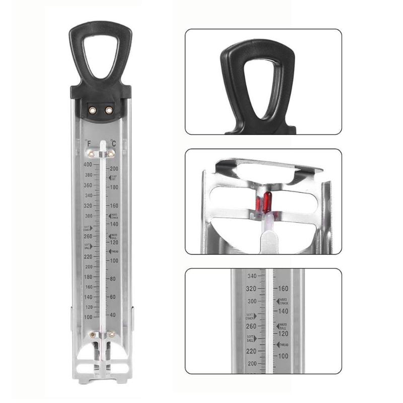 Dual Display Roestvrijstalen Keuken Opknoping Thermometer Voor Koken Jam Suiker Snoep Craft Temperatuurmeter Huishoudelijke Gereedschap