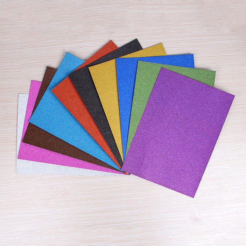 Karte funkeln Papier freundlicher Spielzeug Pappe Ohne Aufkleber Blitz-Pulver Karton Handwerk Papier Party Dekoration: gemischt Farbe