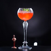 300ml pumpa form cocktail bägare glas personlighet juice glas genomskinligt vin champagne glas bar party drinkware