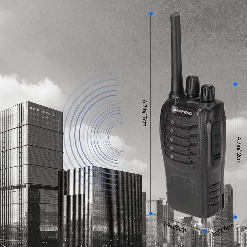 Baofeng BF-88E Pmr comunicador de intercomunicación portátil 16 Kanaal Lange Afstand Gesprek Walkie Talkie 5W 446Mhz Radio de Hotel en casa