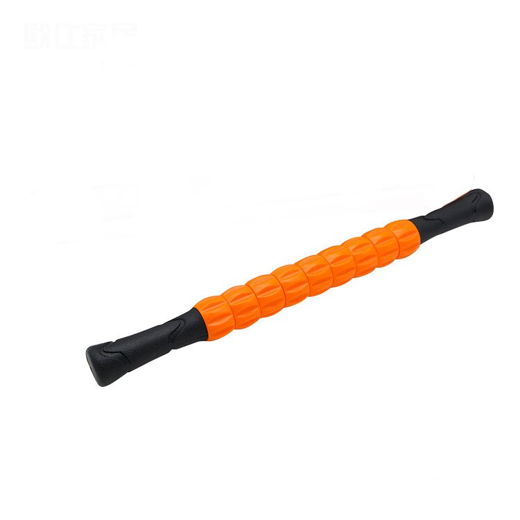 9 Spiky Yoga Massage Stok Punt Stok Pilates Spier Fysiotherapie Verlichten Massage Tool Fitnessapparatuur Yoga Roller: Oranje