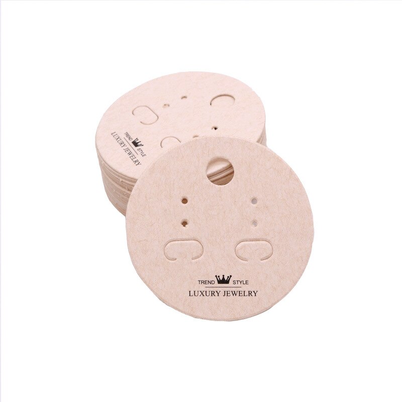 100 stuks papieren oorbellen kaarten sieraden displaystandaard broche haarspeld hoofdtooi armband ketting verpakking kaarten labels: 11(55cm )