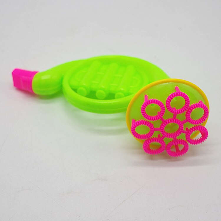 1pcs 15cm Multi Music style Soap Bubble Concentrate stick no liquild Sax Tuba horn kid Gazillion bubbles bar blowing bubble d10: Green