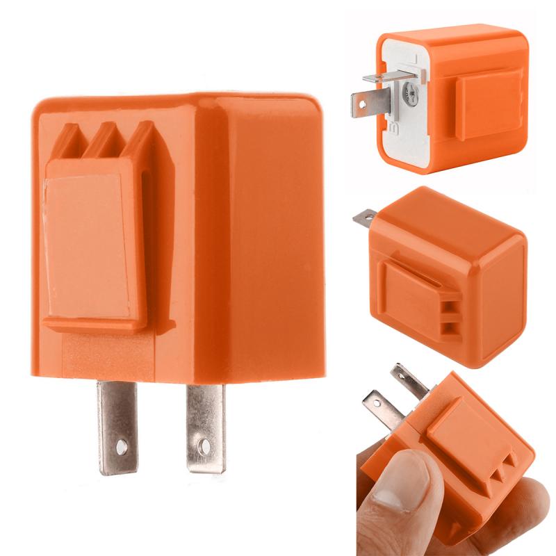 Universal Motorcycle Signal Indicator Relay LED Resistor 12V Waterproof 2 Pin Flasher Relay Resistor Motorbike accessories