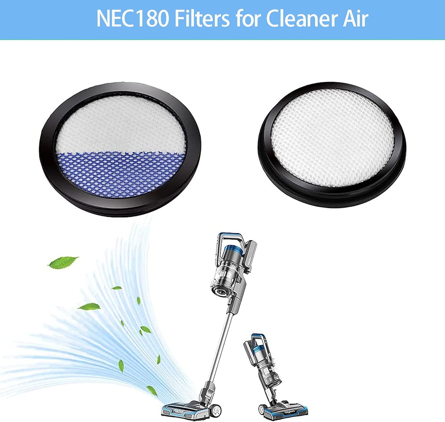 Eureka Filter For RapidClean Pro Cordless Stick Vacuum Cleaner NEC180 NEC185 NEC186 NEC190 Parts Replacement Home Appliance