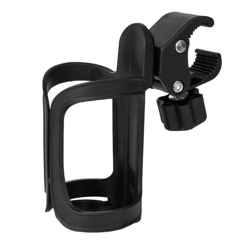 Soporte de biberón para cochecito soporte de taza de botellas de leche soporte de taza para cochecito Bebe carrito soporte de taza de trineo accesorios para cochecito: black bottle holder