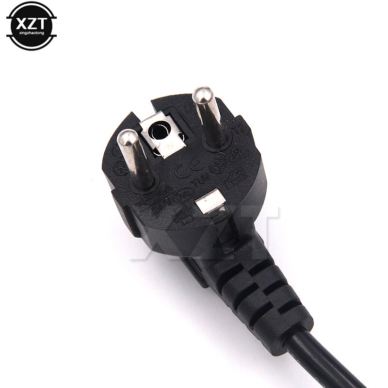 5ft C5 Cloverleaf Lead to EU 2 Pin AC EU Plug Power Cable Lead Cord PC Monitor