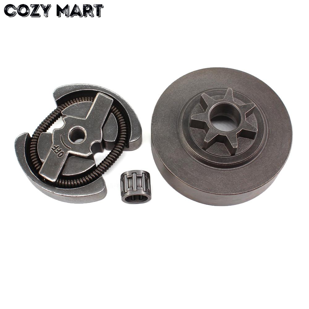 Clutch .325" 7T Clutch Drum Oil Pump Oiler Needle Bearing Kit For HUS 136 137 141 142 Chainsaw Spare Parts 530014949