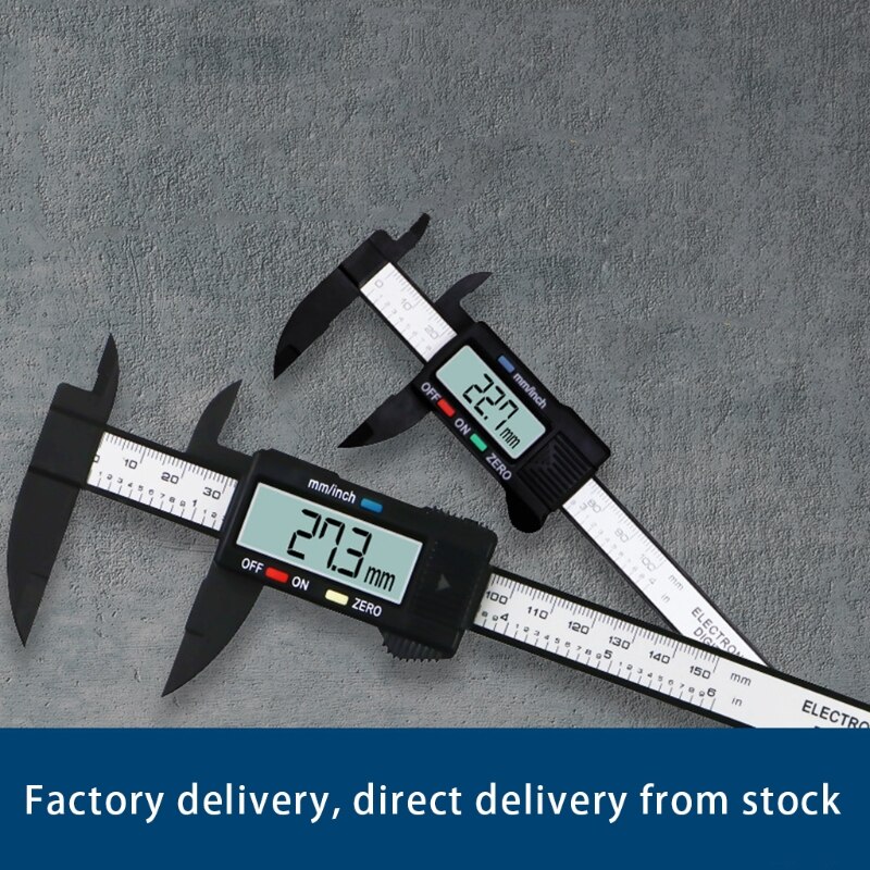 Vernier Caliper Micrometer Durable PVC Measuring Tool Caliper for Precision Measurements Working Stable K0AF