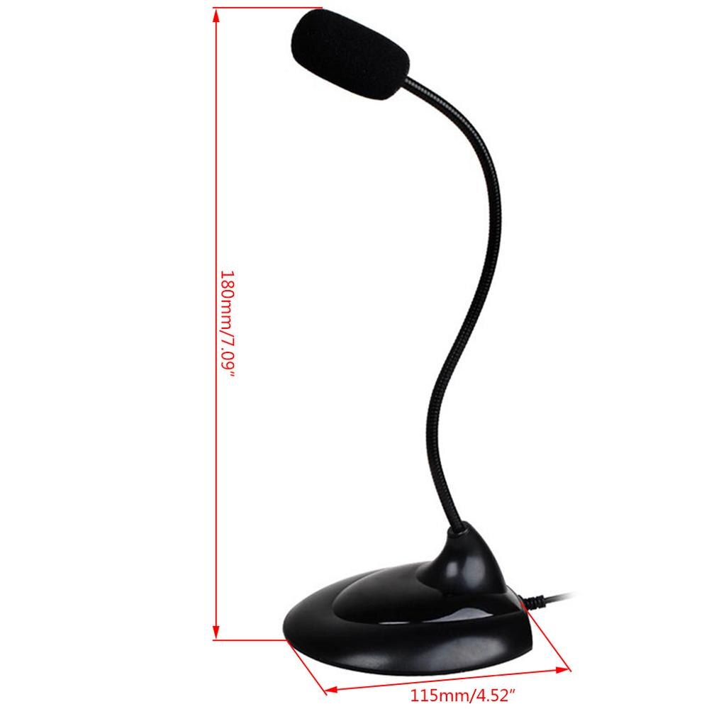 SM-008 Verstelbare Computer Bedrade Microfoon Gaming Chatten Speech Mic Met Schakelaar Voor Pc Laptop Desktop Computer