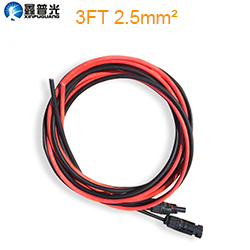 3/9/19FT 2.5mm²/6mm² pv connection extension solar cable Black Red Parallel Extend Cable 12V Solar Panel/Cell/System/Module DIY: 3FT 2.5mm2