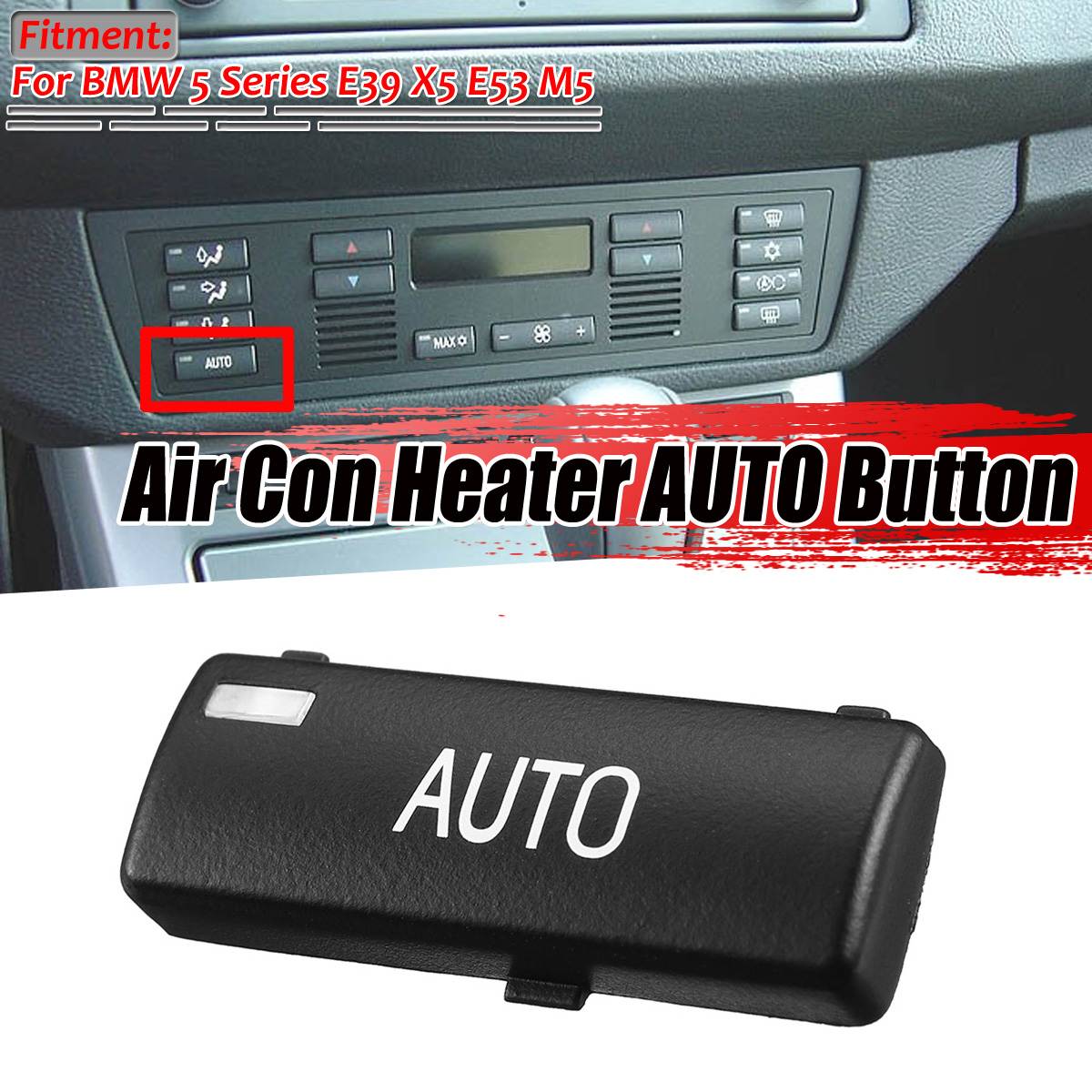 E39 x5 e53 bil klima kontrolpanel luftkontrol varmelegeme luft auto knap udskiftning nøglehætter til bmw 5 serie  e39 x5 e53 m5