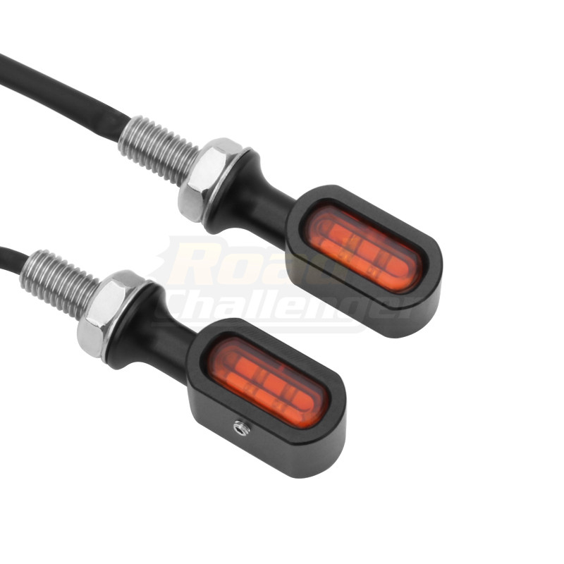 2XMotorcycle Rear Mini LED E Mark Turn Signal Light Running Indicator Lamp For Harley Sportster XL Bobber Chopper Cafe Racer