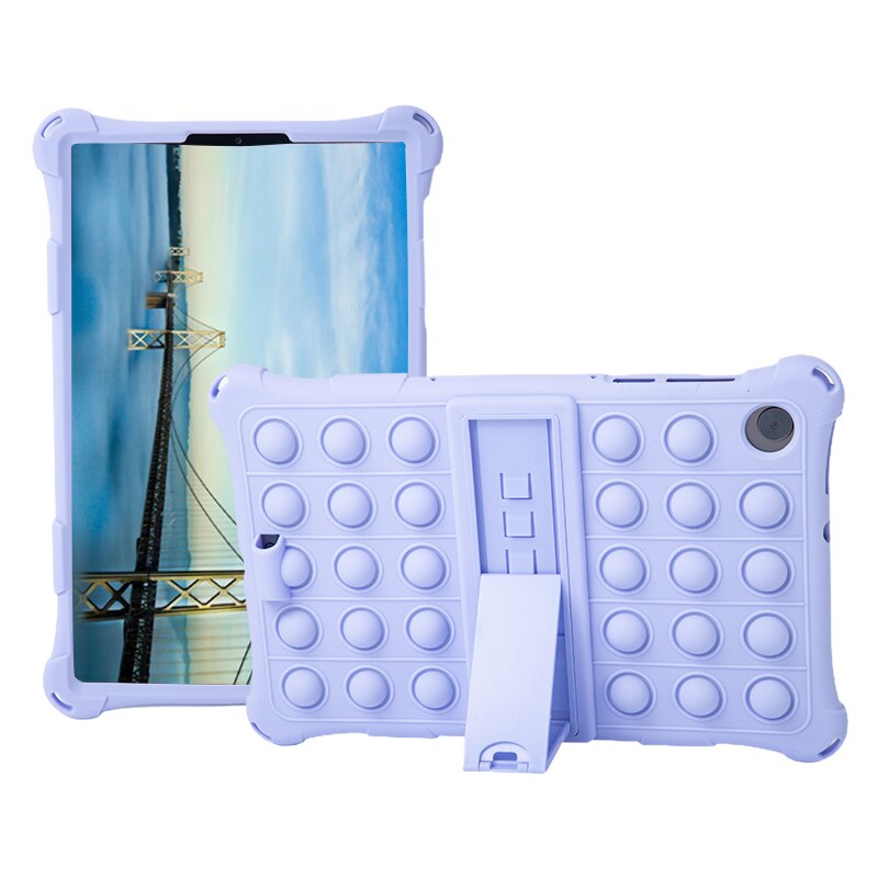 For Lenovo Tab M10 FHD Plus 10 3 Case TB-X606F TB-X606X Soft Bubble Kids Cover for Lenovo Tab M10 HD 2nd X306 TB-X306F/X Case: Purple / M10 HD 2nd TB-X306F