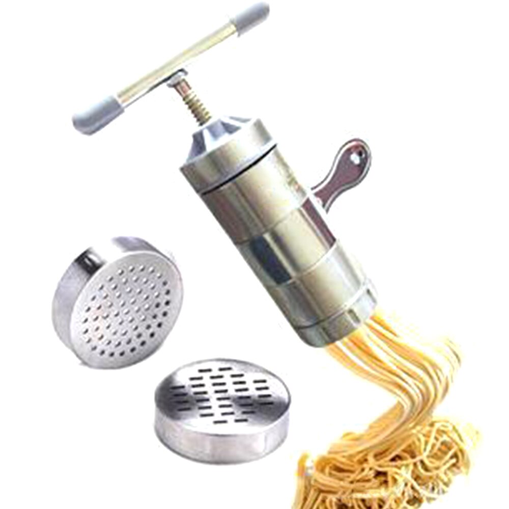Press pasta maskin sveiv kutter manuell nudler maker frukt juicer kokekar med pressing former lage spaghetti kjøkkenutstyr: 3 stk