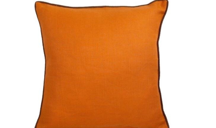 Cuscino decorativo in lino arancione marrone stoppino il cuscino elegante per le tue stanze spedizione gratuita