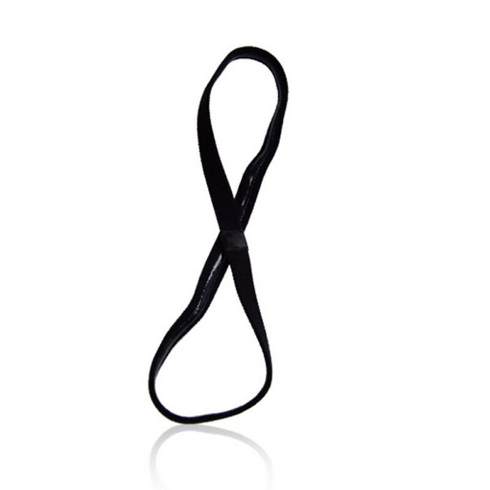 Vrouwen Mannen Elastische Hoofdbanden Sport Hoofdband Haarband Hardloopsport Haarband Anti-Slip Elastische Banden Zweetband Yoga Haarband: WHITE