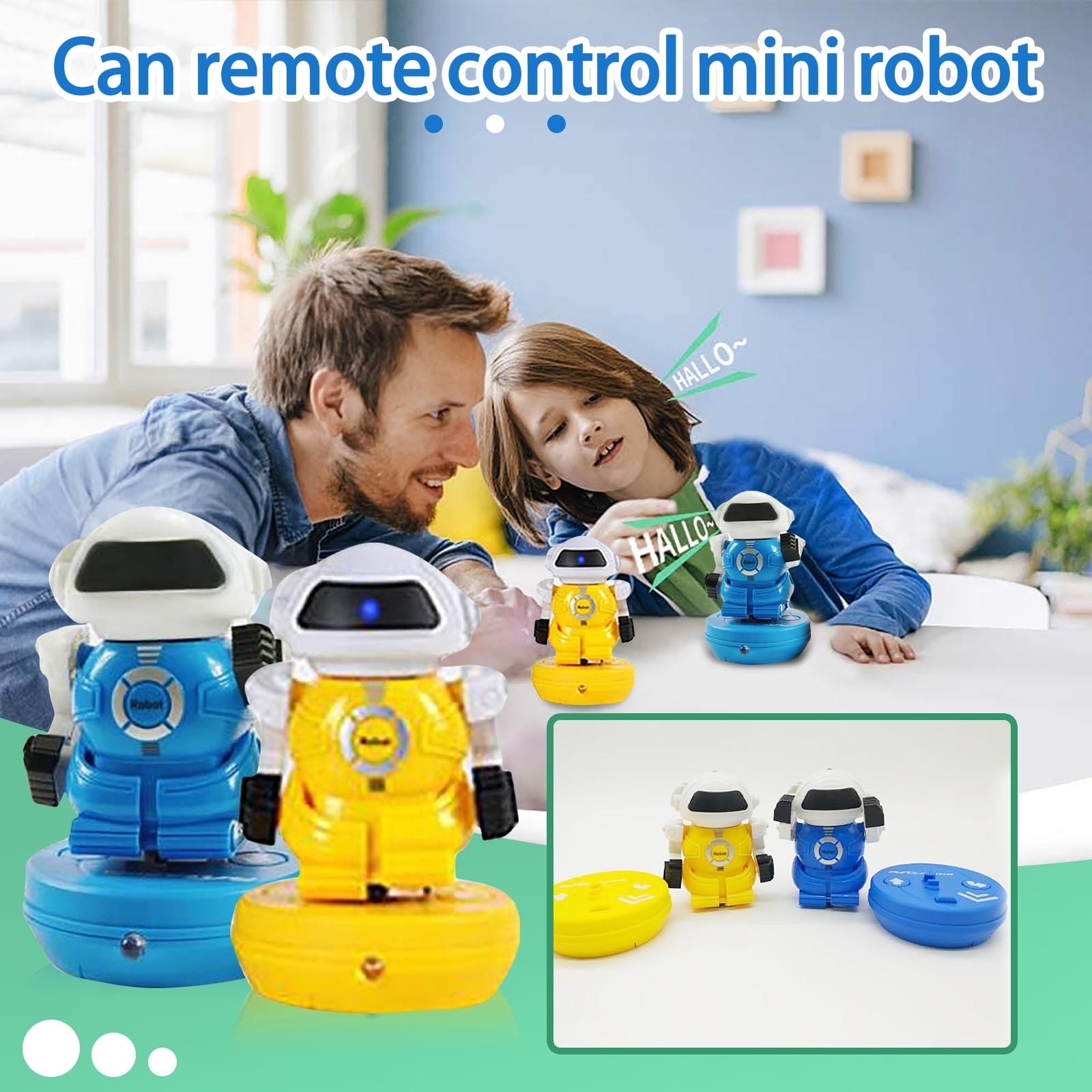 Può telecomando Mini Robot modello per bambini giocattolo Robot elettrico Mini lattine Robot di moda carino e divertente migliora intelligenza