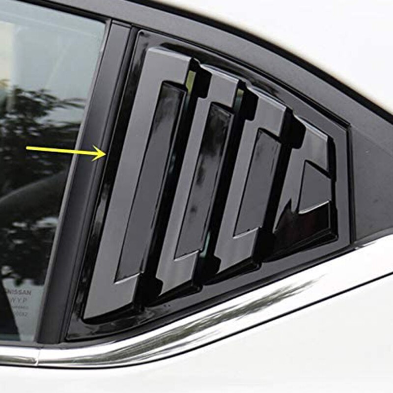 Car Rear Window Blinds Triangular Window Protection Covers Trims Panel for Nissan Sentra Window Scoops Louvers