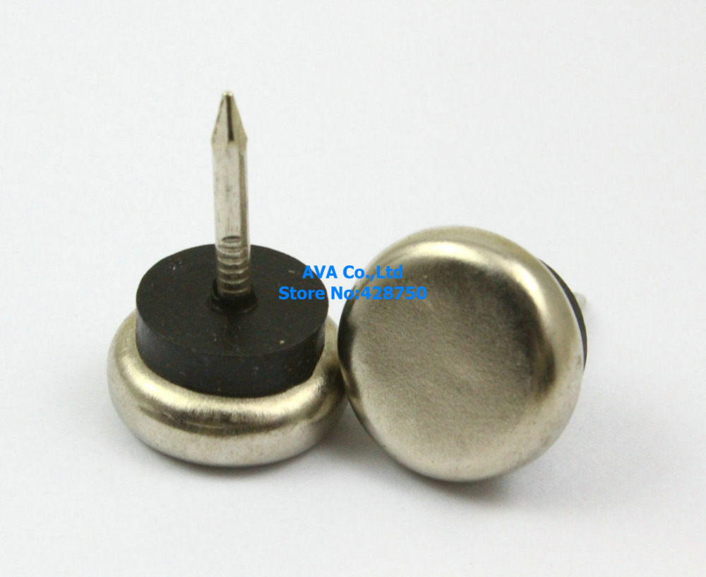 16 Pieces 20mm Metal Chair Feet Nail Glide Nail Furniture Feet Bottom Protect
