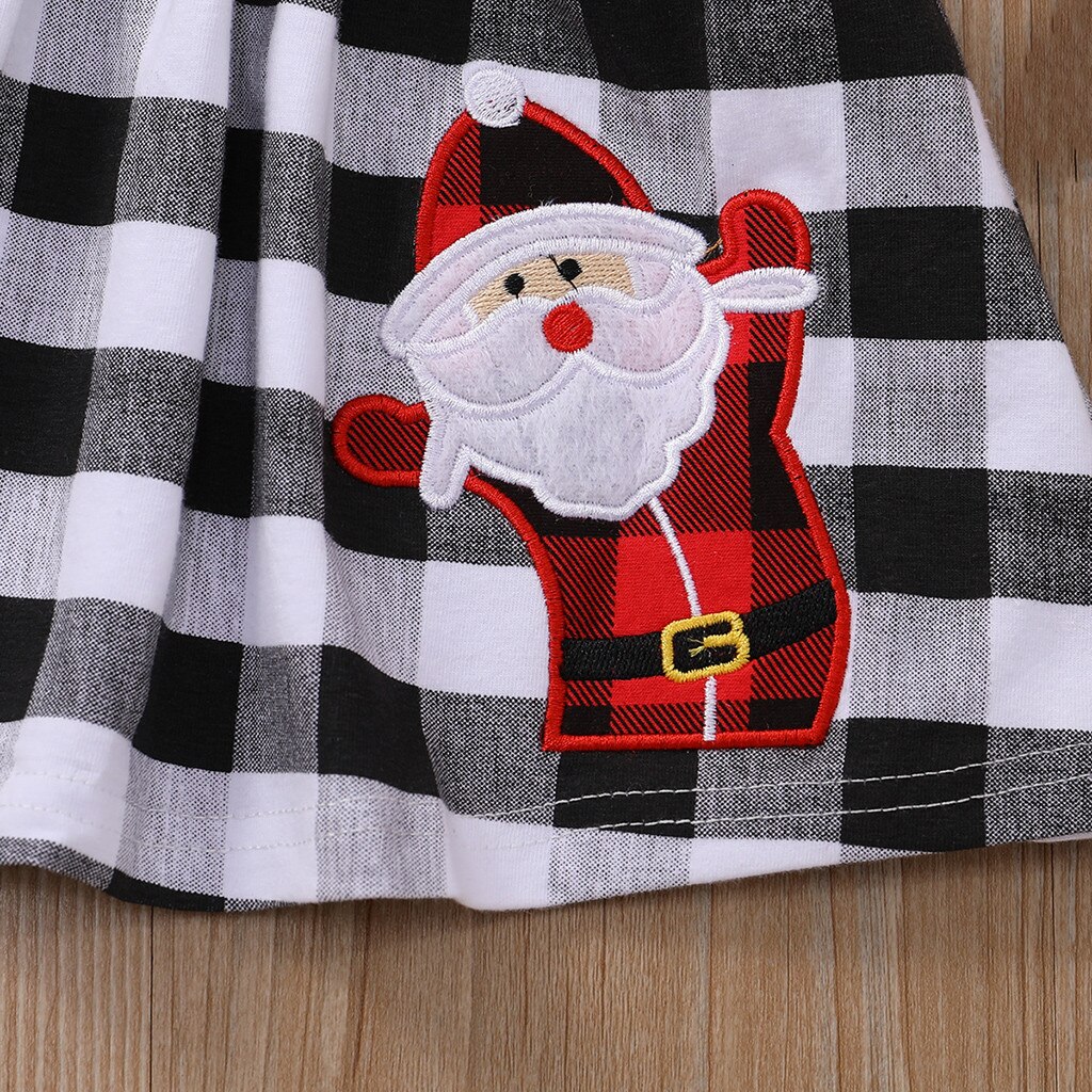 Enfant en bas âge bébé filles volants hauts + Plaid noël jarretelles jupes tenues юбка на малышей детские юбочки roupas de