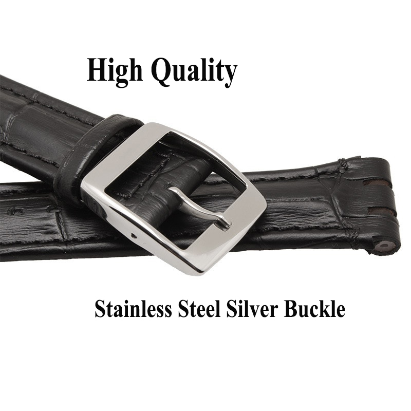für SWATCH Uhrenarmband 17mm 19mm Echtes Rindsleder Armbinde Herren Damen Wasserdicht Sport Ersatzarmband