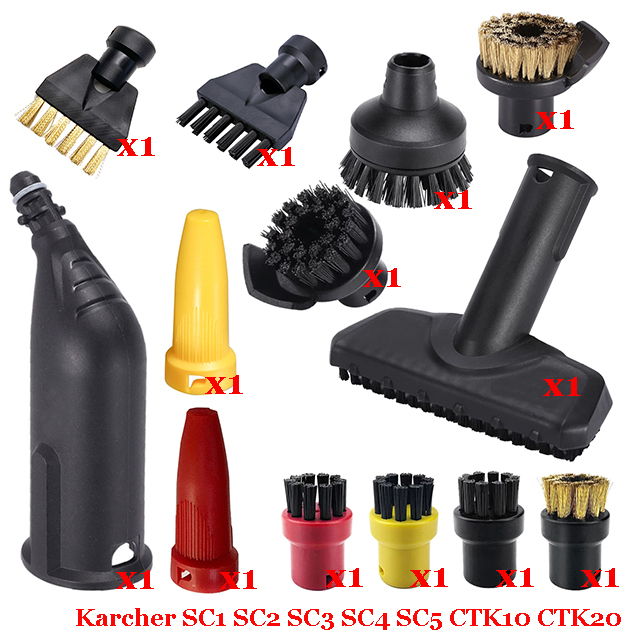 For Karcher SC1 SC2 SC3 SC4 SC5 SC7 CTK10 CTK20 Handheld Steam Vacuum Cleaner Parts Brush Head Powerful Nozzle Replacement