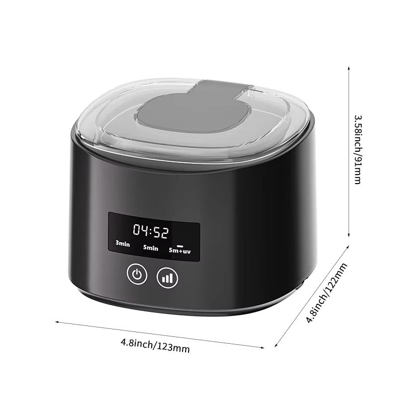 Usb elektrisk ultralydsrenser multifunktionel tandprotese tandbøjleæske rengøring til usynlig retainer tandpleje