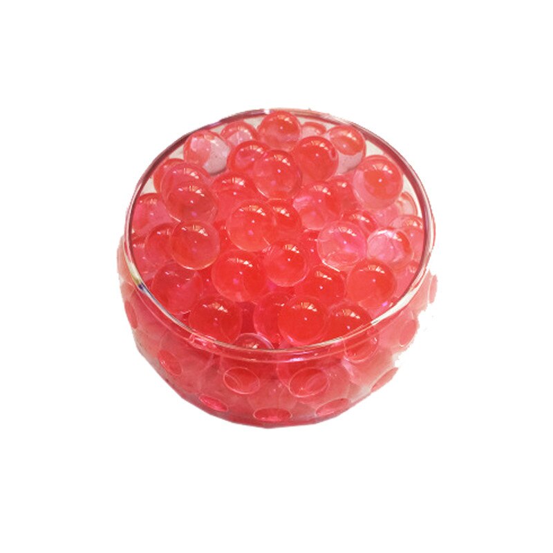 Crystal Soil Hydrogel Gel Polymer Water Beads Flower/Wedding/Decoration polymer Growing Water Balls Big Home Decor: red