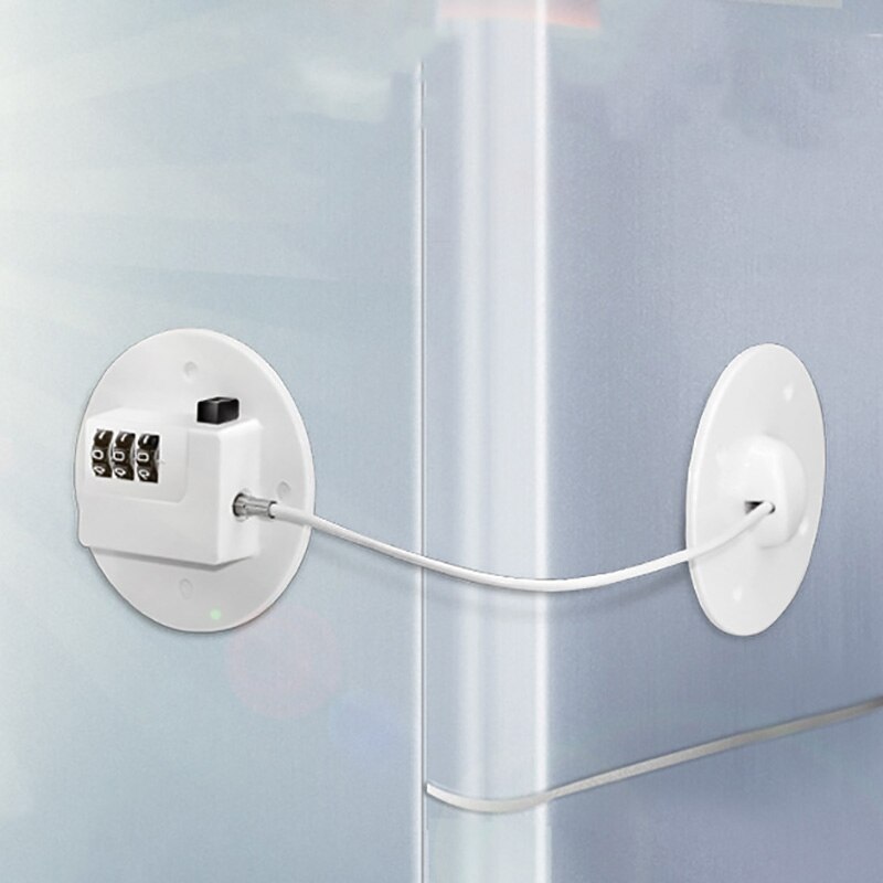 Fdit Sicurezza Blocco Per Finestre Con Cavo - Antiapertura Per Bambini, Serratura Regolabile, 19 Cm, In Lega Di Zinco, Colore Bianco, Proteggi I Tuoi Piccoli