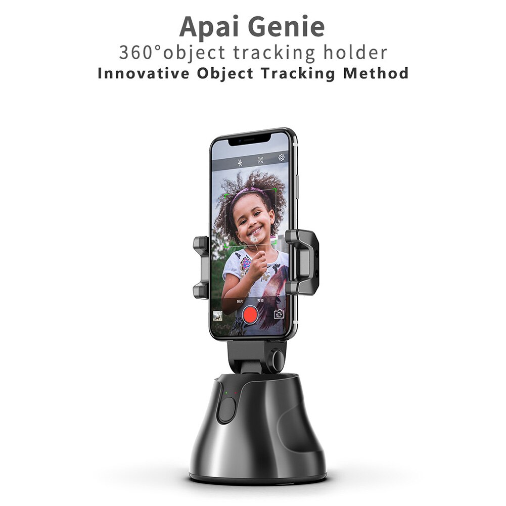 Draagbare All-In-Een Auto Smart Schieten Selfie Stok, 360 Rotatie Auto Gezicht Tracking Object Tracking Vlog Camera Telefoon Houder