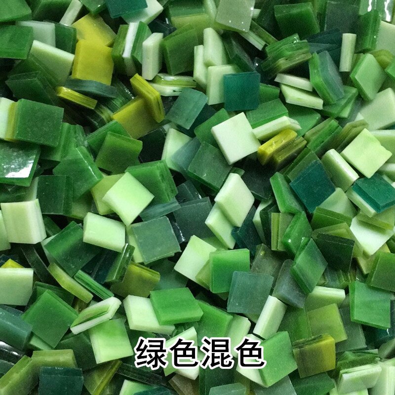 80G/2.82Oz (110 Stuks) 1Cm Vierkante Gekleurde Glas Spiegel Mozaïek Tegels Art Glas Ambachten Materialen Diy Bulk Mica Decoratie