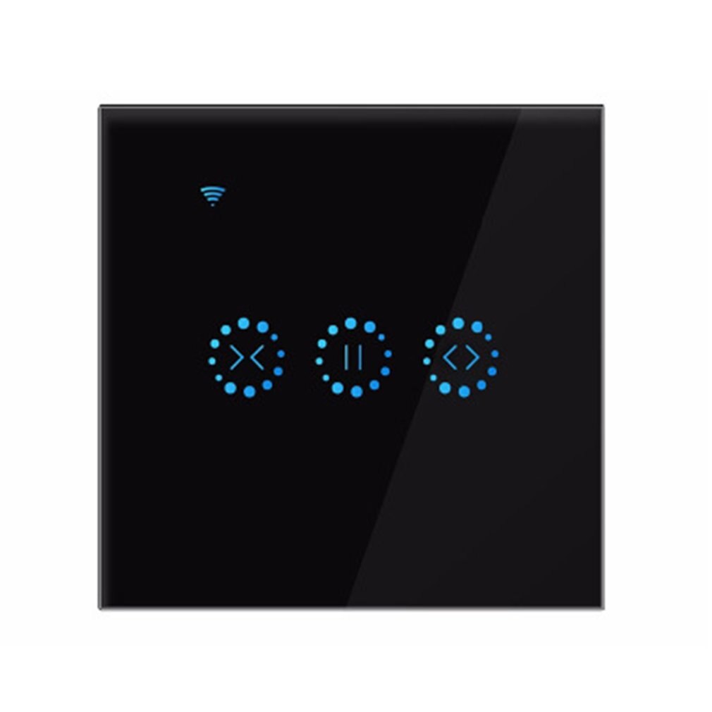 Smart Curtain Switch Home WiFi Electric Motorized Curtain Electrical Touch Blinds Curtain Voice Control
