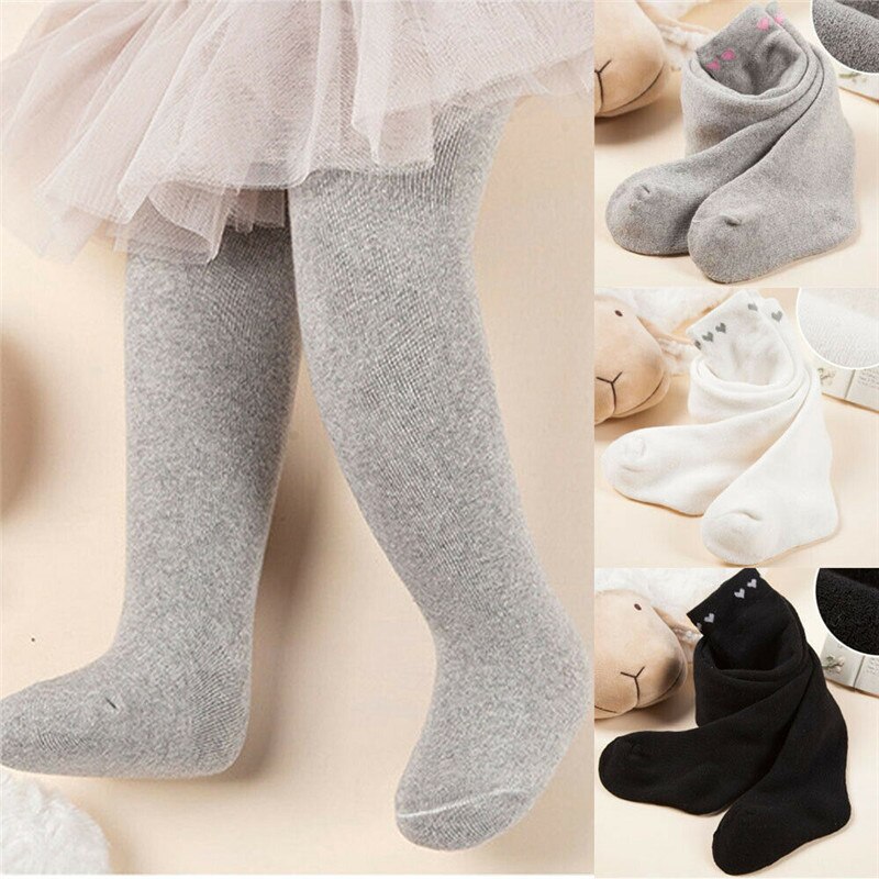 pudcoco Toddler Newborn Infant Solid Tights Soft Cotton Elastic waist Pantyhose Warm Winter Autumn Infant Babe Girl 0-2T