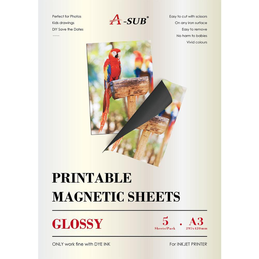 Magnetic inkjet sticker photo paper A3 glossy for inkjet printer
