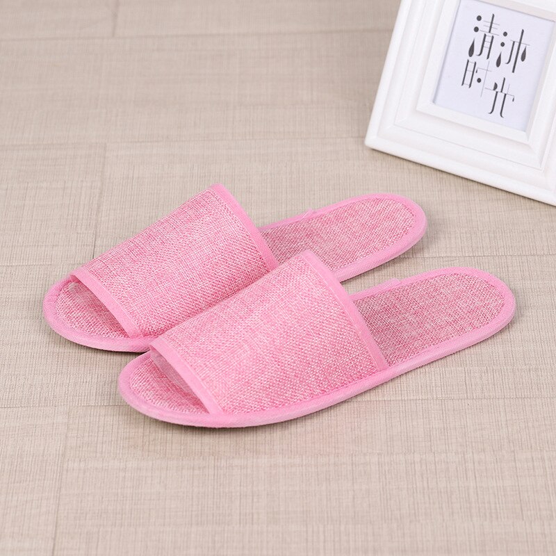 Simple Slippers Men Women Hotel Travel Spa Portable Slippers Solid Folding House Home Floor Towel Slippers Indoor: 4